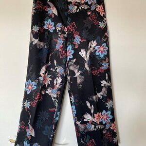 Pantalon large à motif